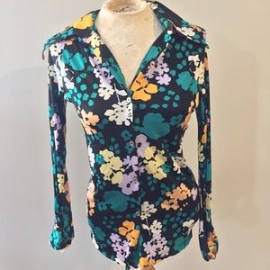 🎀 VINTAGE 🎀 70’s poly button up blouse